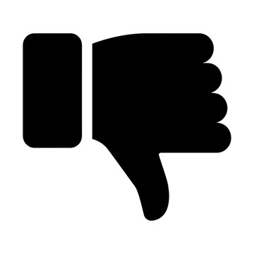 thumbs down dislike glyph icon