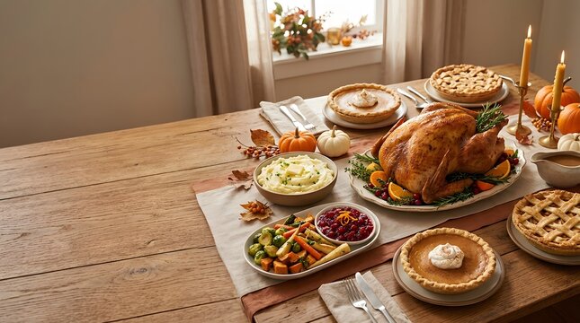 Delicious Breakfast on a Table with Coffee and Fresh Croissant, Gourmet Morning Meal with Bread, Fruit and Cheese Served on a Plate for a Cozy Dining Experience