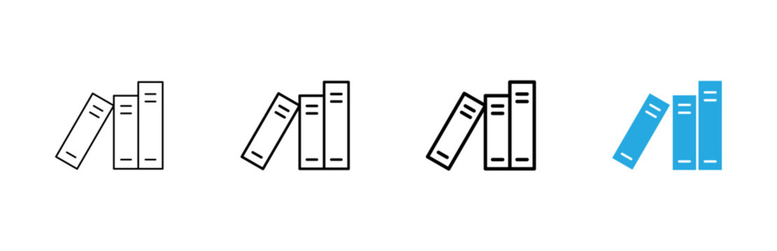 Library icon vector. education sign and symbol