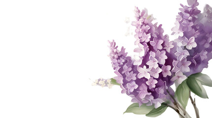 Obraz premium Purple Flower Garden Design for Wedding Invitation and Decorative Artwork 