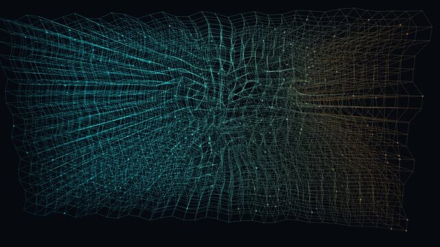 Data lattice topology network background with copy space