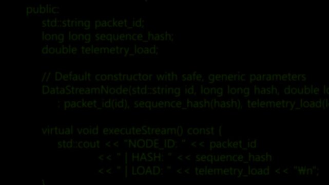 Data Encrypted Cybersecurity Alert with Red Warning Icon and Loading Spinner Over Programming Code Background