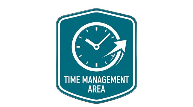 Efficiency-focused traffic sign with a clock icon, signifying punctuality and schedule.