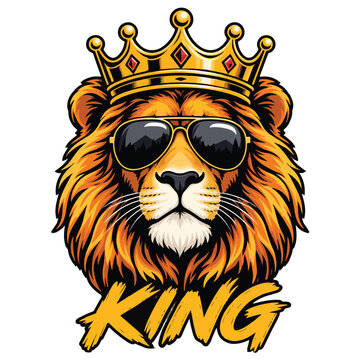 Lion Vector Design,  T-shirt Printing Design 