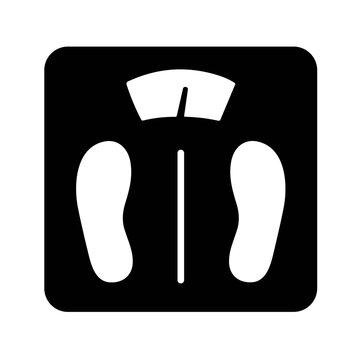 icon body weight scale vector illustration
