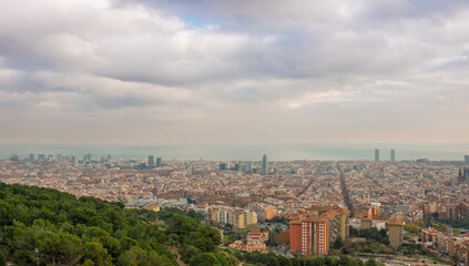 Fototapeta premium Atmospheric photos of Barcelona for a background