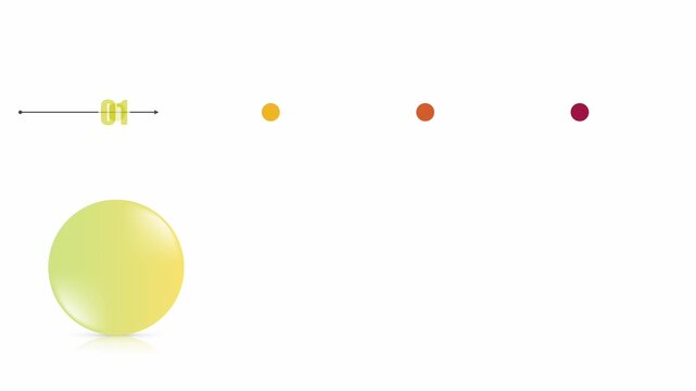 animated video of business plan infographic 4, 5 and 6 steps template, multi gradient color circle shape for strategic planning, business presentations and reports