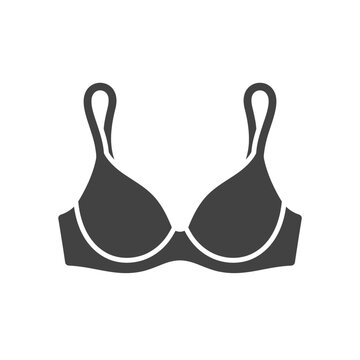Bra vector icon isolated on transparent background