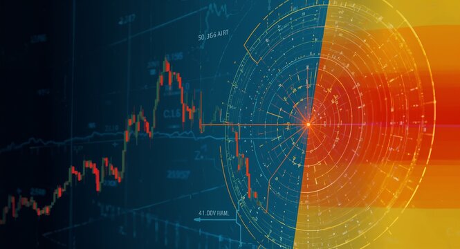 Infographic showing bearish zone market segmentation with heatmap overlays threshold lines and risk alert annotations for investor briefing � great for icon set designs