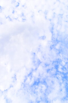 beautiful blue sky with sunlight in springtime