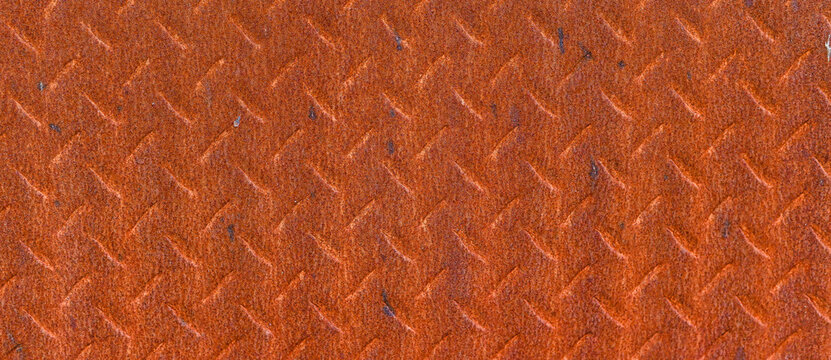 Rusty Diamond Plate Metal Texture Background