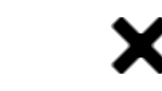Animation set, close symbol. Animations: transparency, zooms, transition top to down, transition left to right, slide up to down, slide left to right