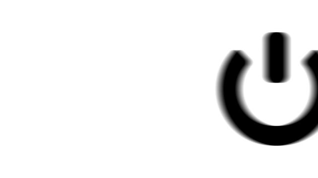Animation set, power button symbol. Animations: transparency, zooms, transition top to down, transition left to right, slide up to down, slide left to right