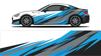 Fototapeta premium Car wrap livery vector design 20260913012431