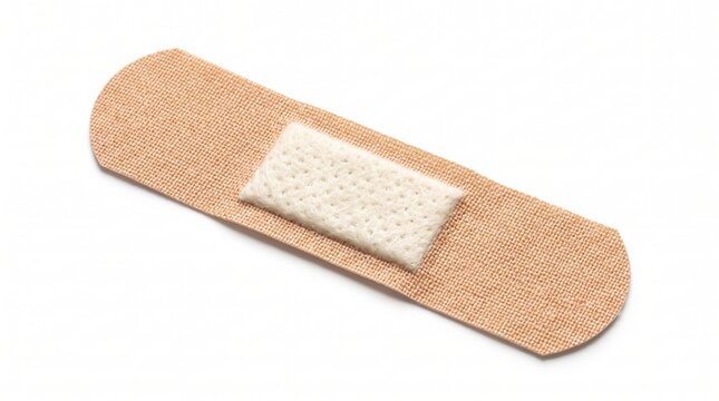 A single adhesive bandage strip for medical wound care and first aid usage