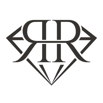 Letter R with Diamond Logo Design. Jewelry Logo With Diamond Icon Vector Template