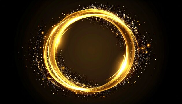 abstract background with glowing circles