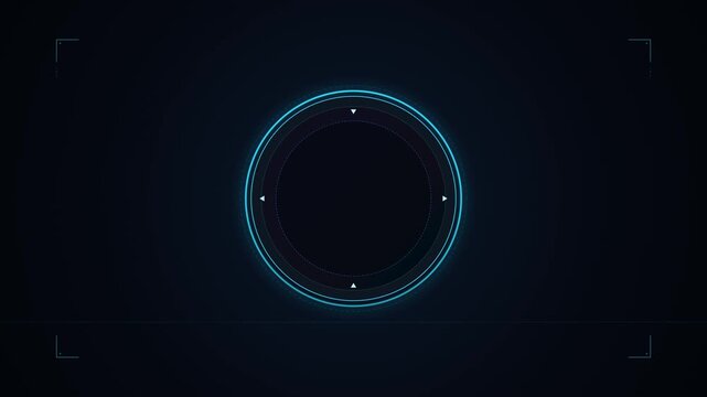 Premium futuristic digital countdown animation featuring bold zoom-out countdown numbers transitioning smoothly into a center-zoomed high-tech central chamber logo reveal sequence