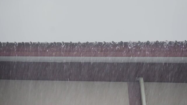 El nino and Climate change cause wet microburst (rain bomb) intense rainfall over a short period.