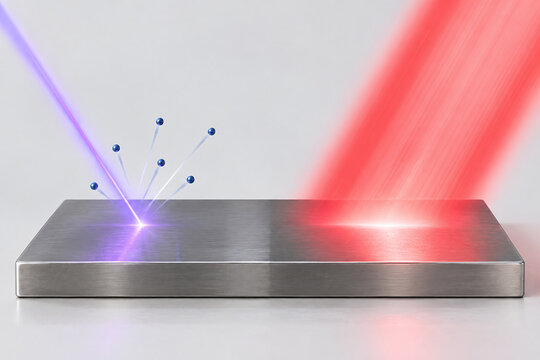 Photoelectric Threshold Demonstrated by Violet and Red Light
