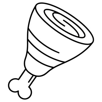 Ham hock icon