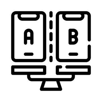 benchmark line icon