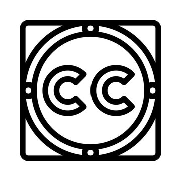 closed captions line icon