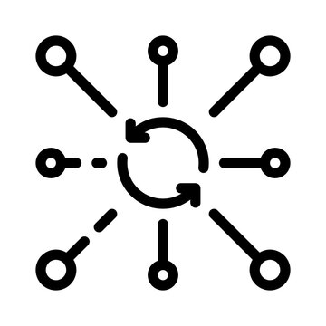 microservice line icon