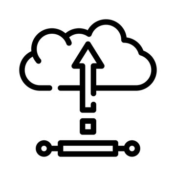 upload line icon