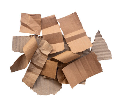 scrap pieces of paper with a white background isolated. shot with high angle view