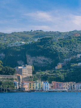 Costal view of Sorrento, Amalfi Coast, Italy.