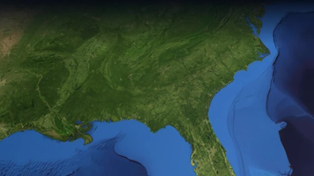 Animated Flight Path Map from Dallas to San Francisco Across North America