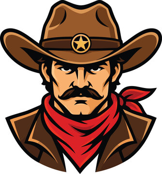 Cartoon Cowboy Hat Vector Illustration, Western Costume Accessory for Cowboy Character, Halloween Party, Wild West Fashion and Fun Character Design