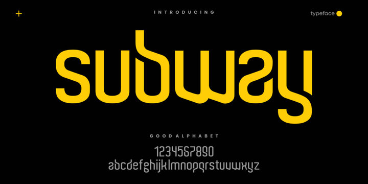 Bold Futuristic Font for Technology Gaming Logo and Modern Branding