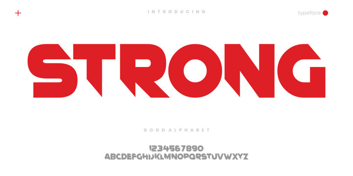 Bold Sport Font for Athletic Logo Branding Racing and Dynamic Typography