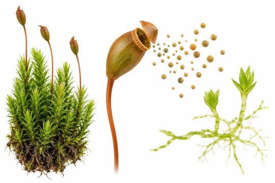 Moss Reproduction And Spore Cycle Elements