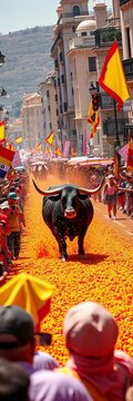 La Tomatina festival, Pamplona bull run, Feria de Abril, Holy Week processions, Semana Santa, Moros y Cristianos, Los Reyes Magos, celebrations, Spain
