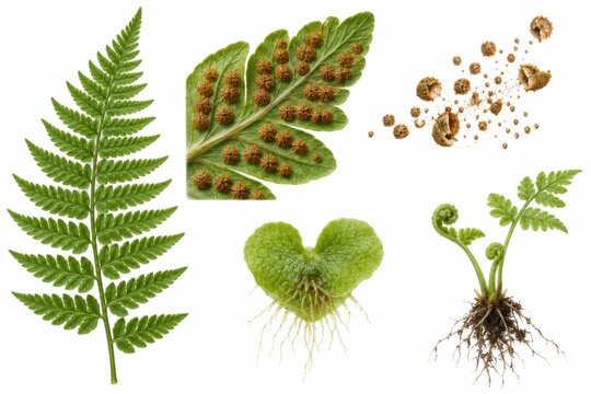Fern Reproduction And Spore Cycle Elements