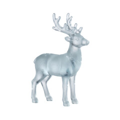 Frosted glass reindeer figurine for holidays © นายณัฐวัตร เพชรสมบัต