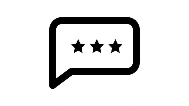 testimonial  animated Line Icons Premium 4K, Outline Motion Graphics Collection