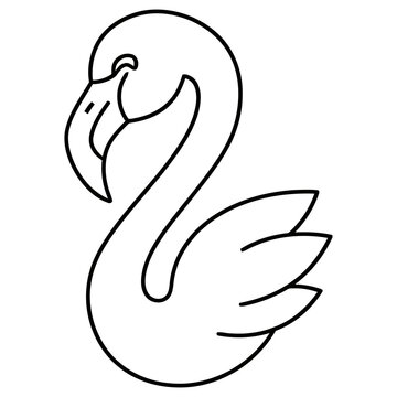 Flamingo outline