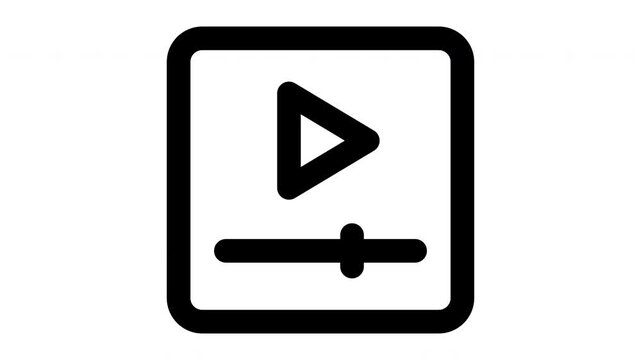 video marketing  animated Line Icons Premium 4K, Outline Motion Graphics Collection