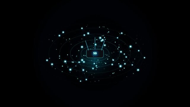 Abstract glowing particles forming organic networks in dark void with subtle camera zoom