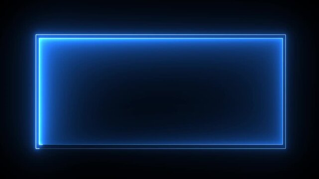 Abstract glowing neon rectangle border frame background. Neon light photo frame background.Abstract glowing neon rectangle border frame background.