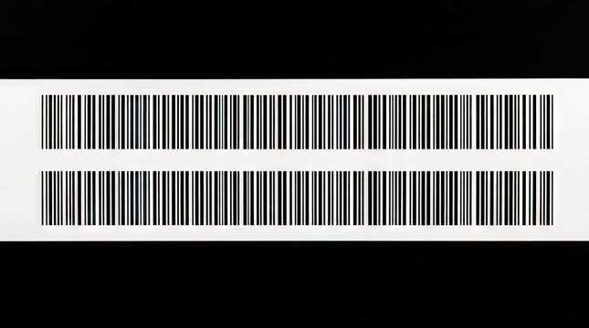 Two parallel black barcodes on white background.