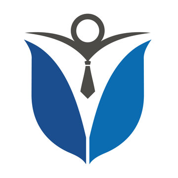 People and shield logo, protection logo icon flat vector logo design.