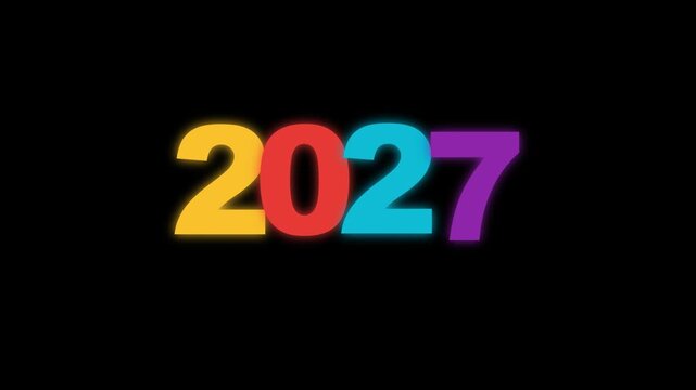 Digital countdown timer displaying numbers from two to one on a black background