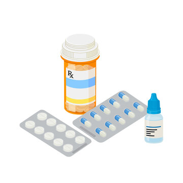Pharmaceutical Items Illustration