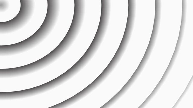 Abstract semi circle shape motion graphics background.Looping background animation with concentric circles moving from bottom left corner.