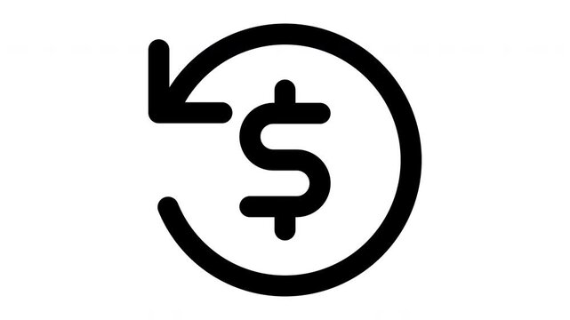 return on investment animated Line Icons Premium 4K, Outline Motion Graphics Collection